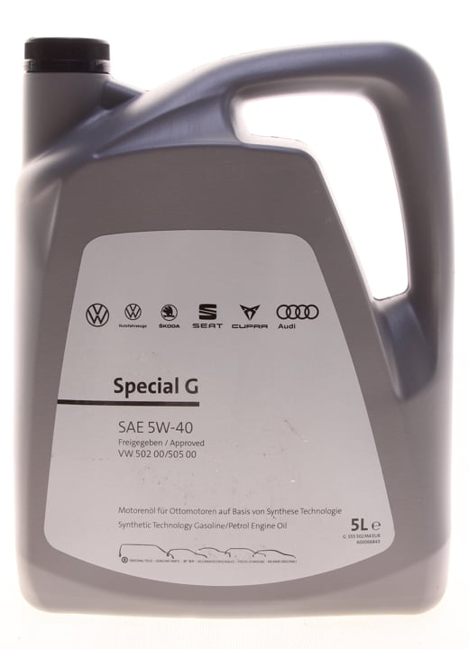 Моторна олива синтетична VOLKSWAGEN Special G 5W-40 каністра 5л